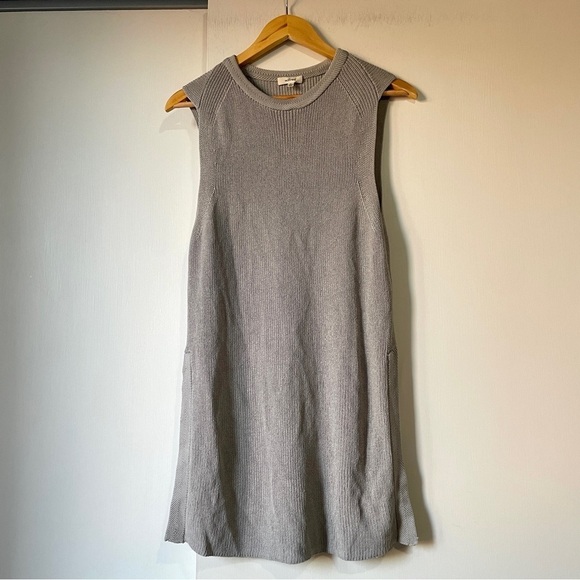 Aritzia Wilfred Palmier Sweater in Light Grey - Picture 2 of 7